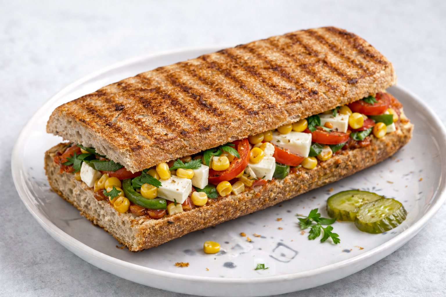 Kepek Ekmeğinde Diet Tost